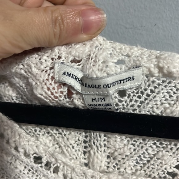 American Eagle Cream Knit Sweater - Picture 2 of 4